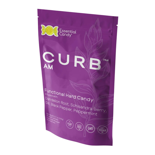 CURB AM Botanical Lozengeswith Dandelion Root, Schisandra Berry, Dill, Black Pepper, and Peppermint - Essential Candy