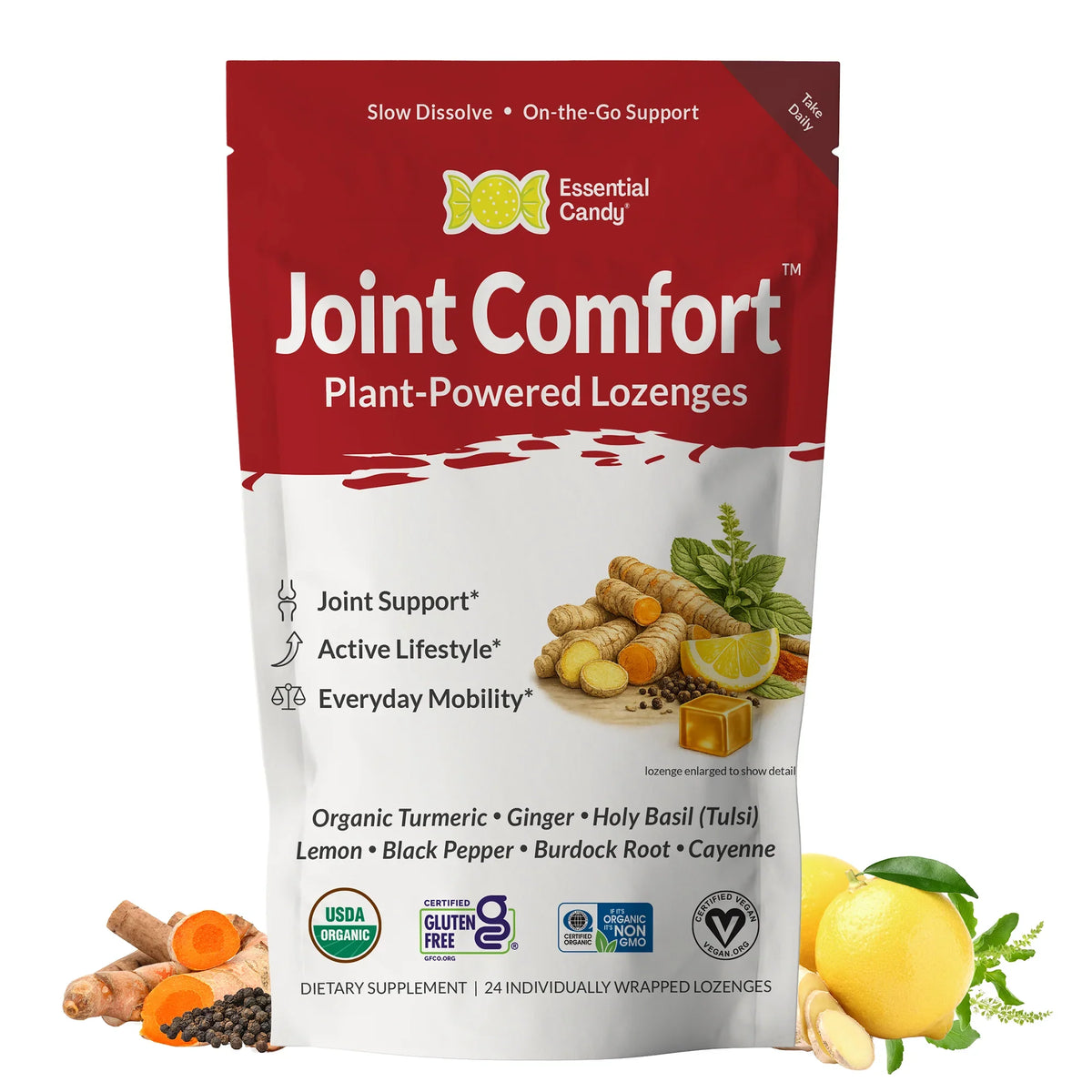 Joint Comfort™ Lozenges | Turmeric, Ginger, Joint Support