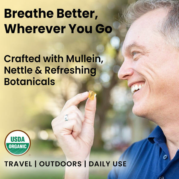 Breathe Better Botanical Lozenges Mullein Nettle