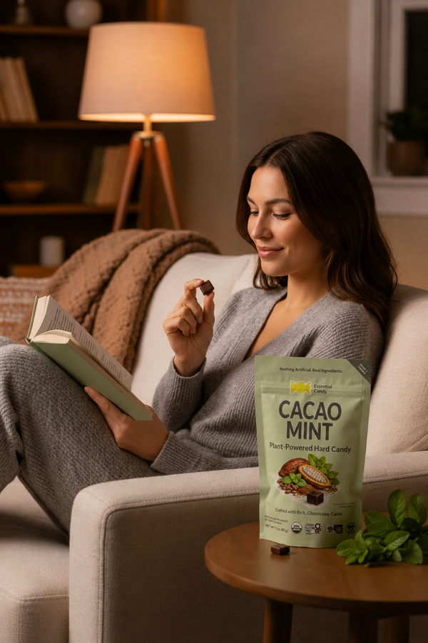 Cacao Mint™ Botanical Lozenges – Rich & Chocolatey Coolness – Organic Cacao & Peppermint – Gluten-Free, Non-GMO, Vegan