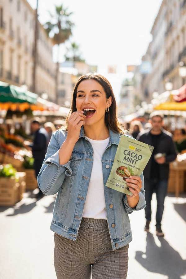 Cacao Mint™ Botanical Lozenges – Rich & Chocolatey Coolness – Organic Cacao & Peppermint – Gluten-Free, Non-GMO, Vegan