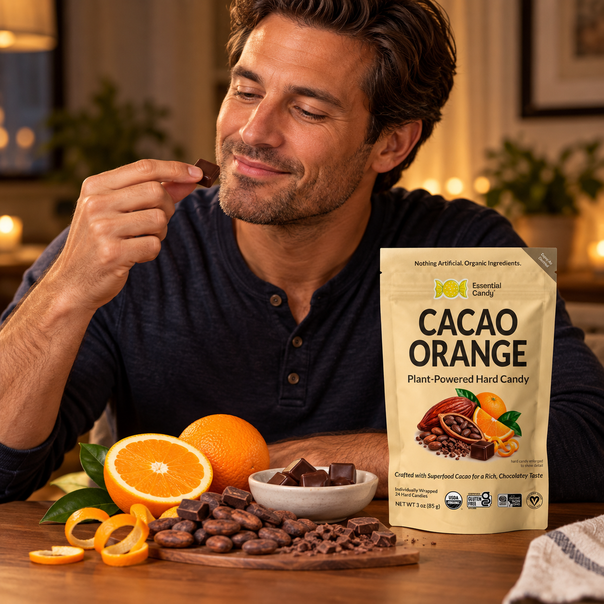Cacao Orange™ Botanical Lozenges – Organic Cacao Chocolate