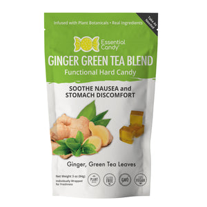 Ginger Green Tea Blend Organic Hard Candy - Essential Candy