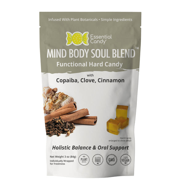 Mind Body Soul Blend Functional Hard Candy with Copaiba, Cinnamon and Clove - Essential Candy