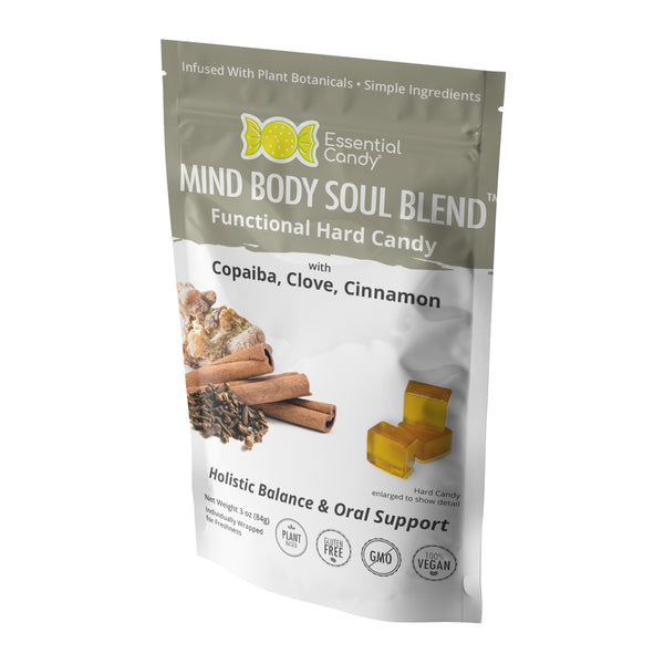 Mind Body Soul Blend Functional Hard Candy with Copaiba, Cinnamon and Clove - Essential Candy