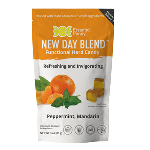 New Day Blend Functional Hard Candy - Peppermint Mandarin - Essential Candy