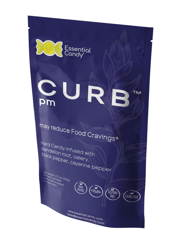 CURB PM Blend Organic Hard Candy with Dandelion Root, Celery, Black Pepper, and Cayenne - Essential Candy